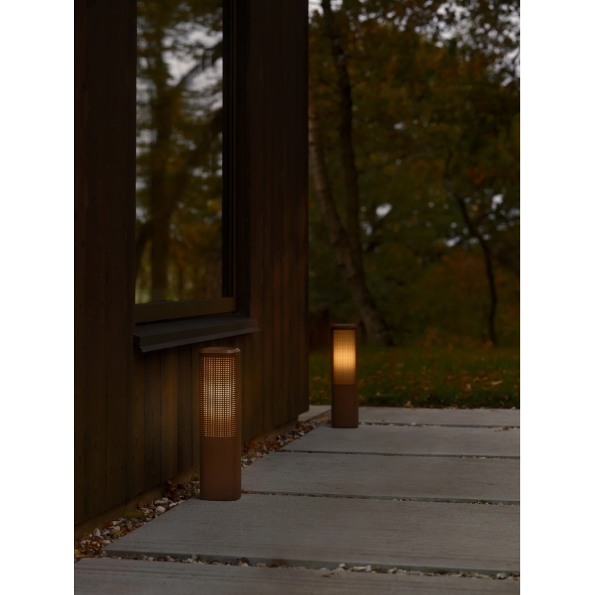 Nordlux - Lampe d'extérieur SIDARA 1xE27/15W/230V IP44 45 cm marron