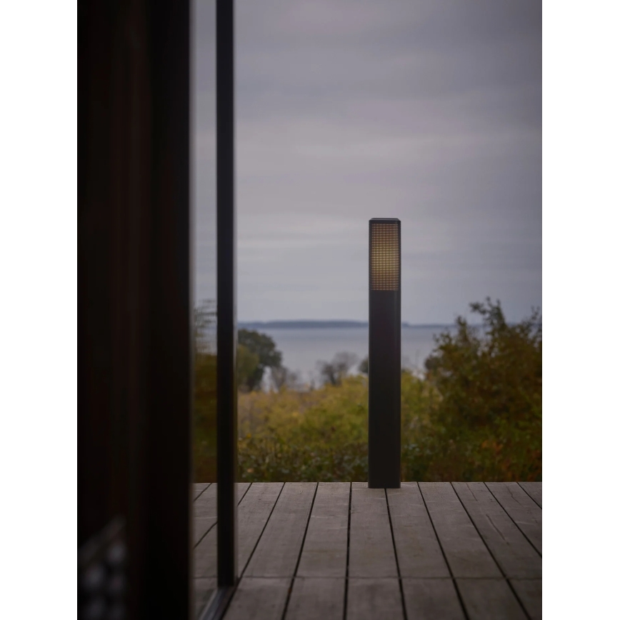 Nordlux - Lampe d'extérieur SIDARA 1xE27/15W/230V IP44 95 cm noire