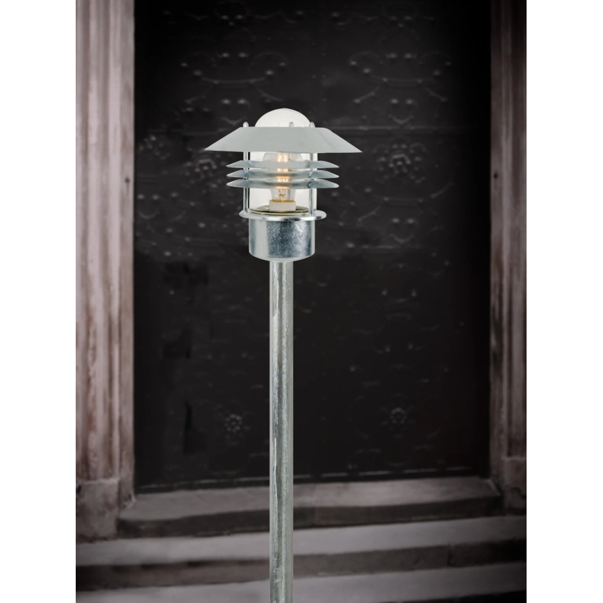 Nordlux - Lampe d'extérieur VEJERS 1xE27/60W/230V IP54 argentée