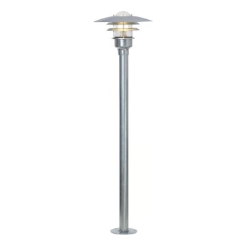 Nordlux - Lampe extérieur LONSTRUP 1xE27/60W/230V IP44 chrome mat 116 cm