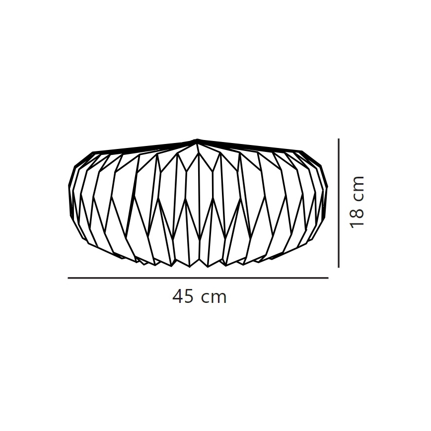 Nordlux - Lampenkap voor BELLOY E27 plafondlamp, Ø 45 cm