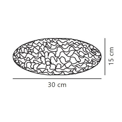 Nordlux - Lampenkap voor kroonluchter VILLO E27 diameter 30 cm wit