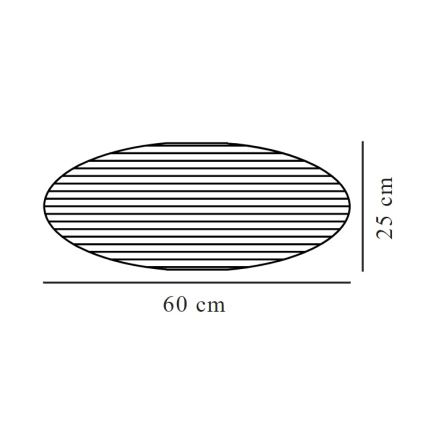 Nordlux - Lampenkap voor kroonluchter VILLO E27 diameter 60 cm bruin