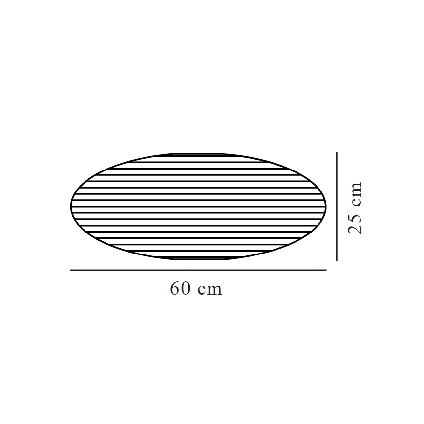 Nordlux - Lampenkap voor kroonluchter VILLO E27 diameter 60 cm bruin