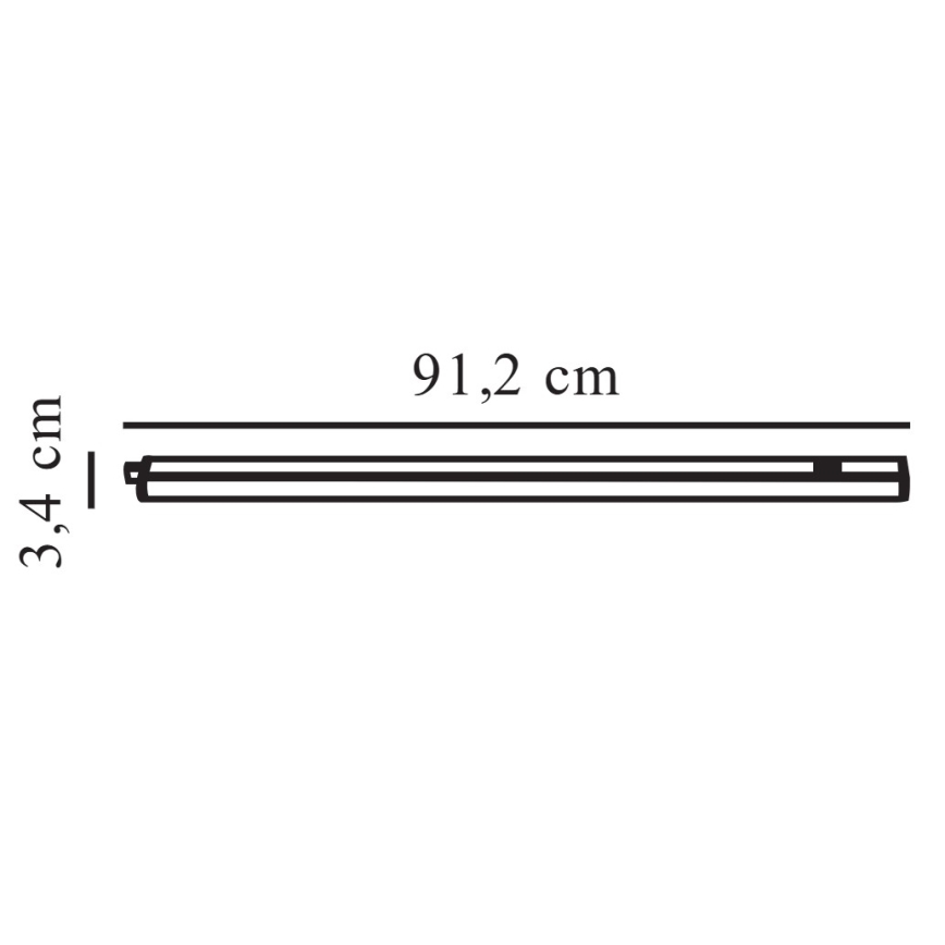 Nordlux - LED onderbouwarmatuur LATONA LED/11W/230V 3000/4000K 91,2 cm