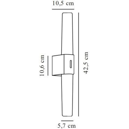 Nordlux - LED Badkamer spiegelverlichting HELVA LED/9W/230V 3000K IP44