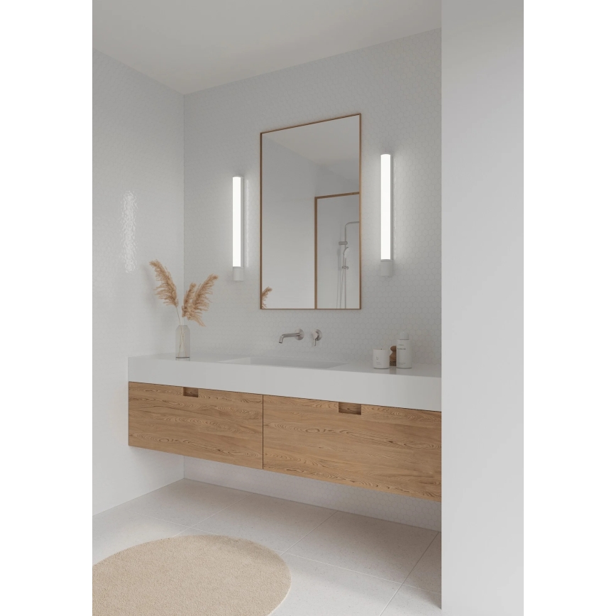 Nordlux - LED-spiegellamp voor de badkamer met geïntegreerd stopcontact MALAIKA LED/15W/230V IP44 68,4 cm wit