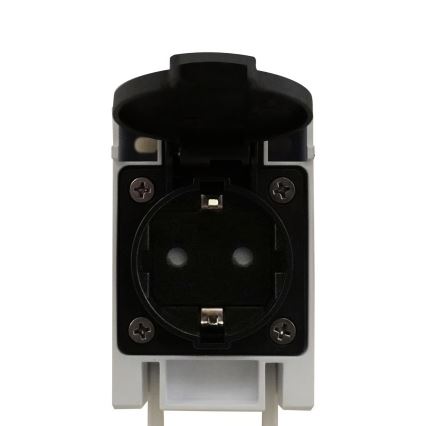 Nordlux - LED-spiegellamp voor de badkamer met geïntegreerd stopcontact MALAIKA LED/15W/230V IP44 68,4 cm wit