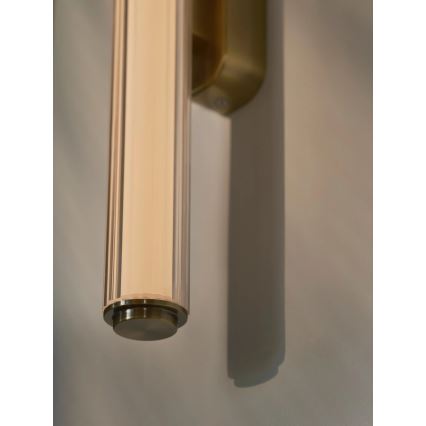 Nordlux - LED dimbare wandlamp voor de badkamer VIRELLE LED/12W/230V 3000/4000K IP44 messing