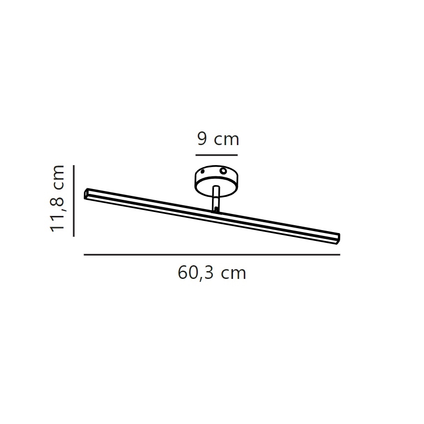 Nordlux - LED Badkamer Spiegelverlichting IP LED/7,2W/230V IP44 60 cm mat chroom