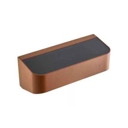 Nordlux - LED zonnelamp met sensor MARCELLIO LED/5W/5V IP54 2200 mAh bruin