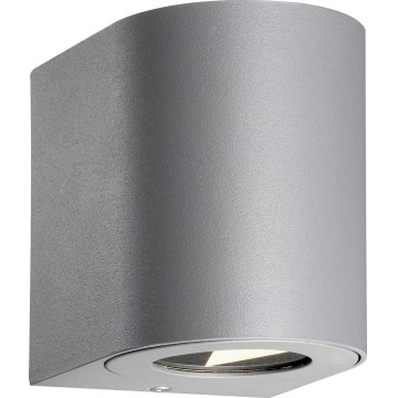 Nordlux - LED buitenwandlamp CANTO 2xLED/5,5W/230V IP44 grijs