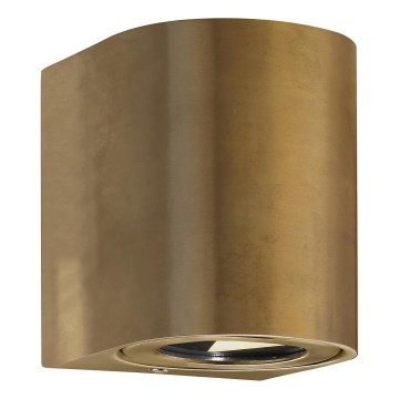 Nordlux - LED buitenwandlamp CANTO 2xLED/6W/230V IP44 messing