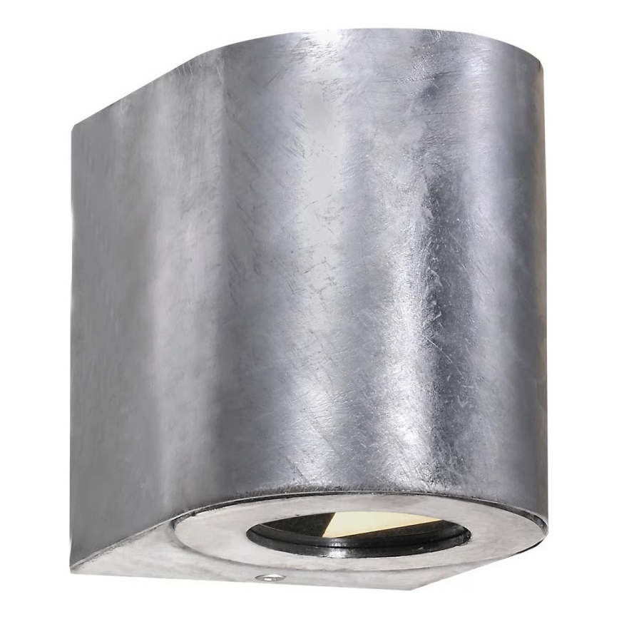 Nordlux - LED buitenwandlamp CANTO 2xLED/6W/230V IP44 zilver