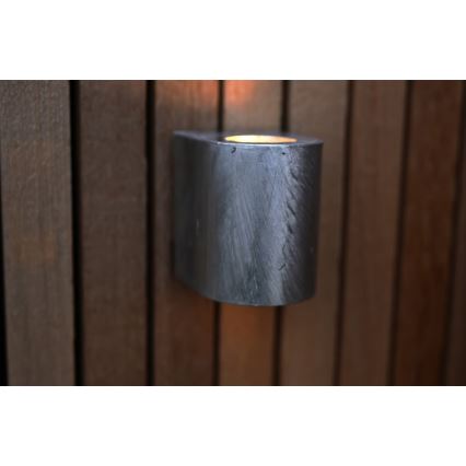 Nordlux - LED buitenwandlamp CANTO 2xLED/6W/230V IP44 zilver