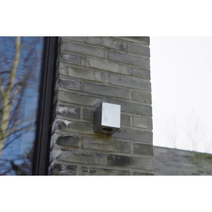 Nordlux - LED buitenwandlamp CANTO 2xLED/6W/230V IP44 zilver