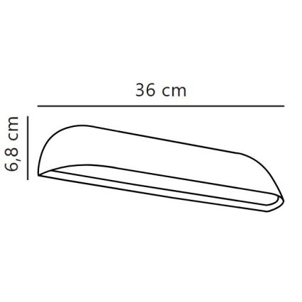 Nordlux - LED-buitenwandlamp FRONT LED/11W/230V IP44