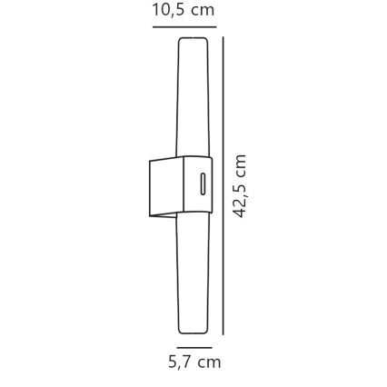 Nordlux - LED Dimbare badkamerspiegelverlichting HELVA LED/9,5W/230V IP44 3000/4000K CRI 90 mat chroom
