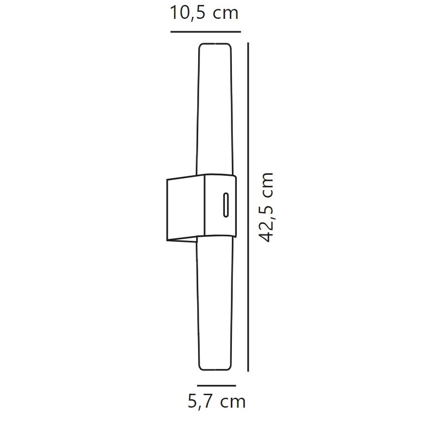 Nordlux - LED Dimbare badkamerspiegelverlichting HELVA LED/9,5W/230V IP44 3000/4000K CRI 90 mat chroom