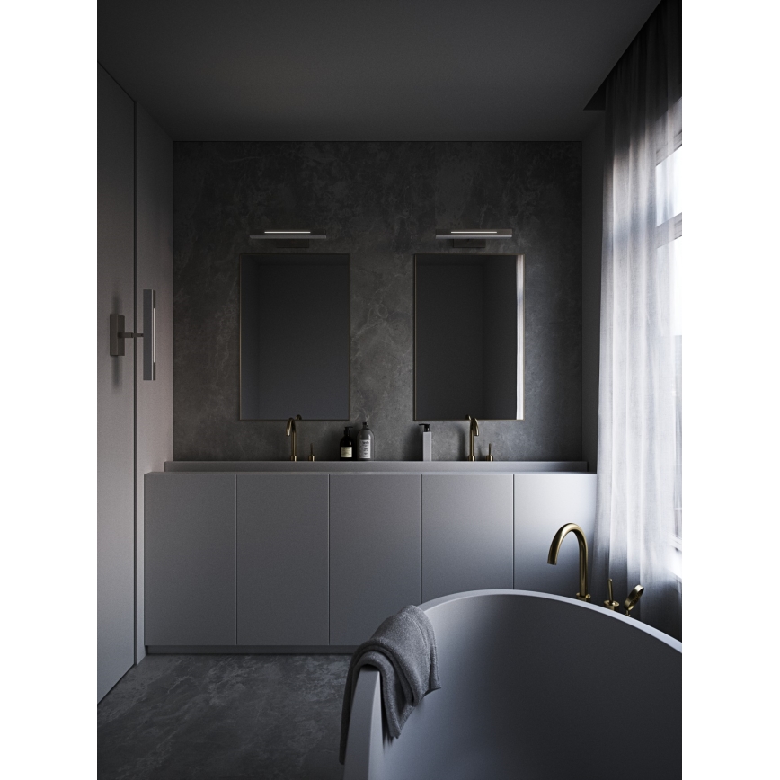 Nordlux - LED Dimbare badkamerspiegelverlichting OTIS LED/14W/230V IP44 40 cm mat chroom