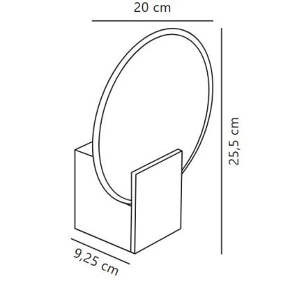 Nordlux - LED dimbare wandlamp voor badkamer HESTER LED/9,5W/230V IP44 wit