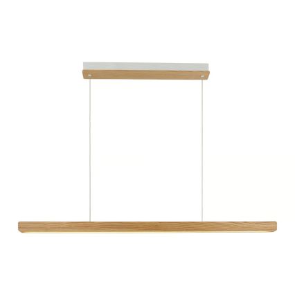 Nordlux - Dimbare LED-hanglamp aan kabel ILGAS LED/47W/230V 3000K beige/wit/essenhout 115 cm
