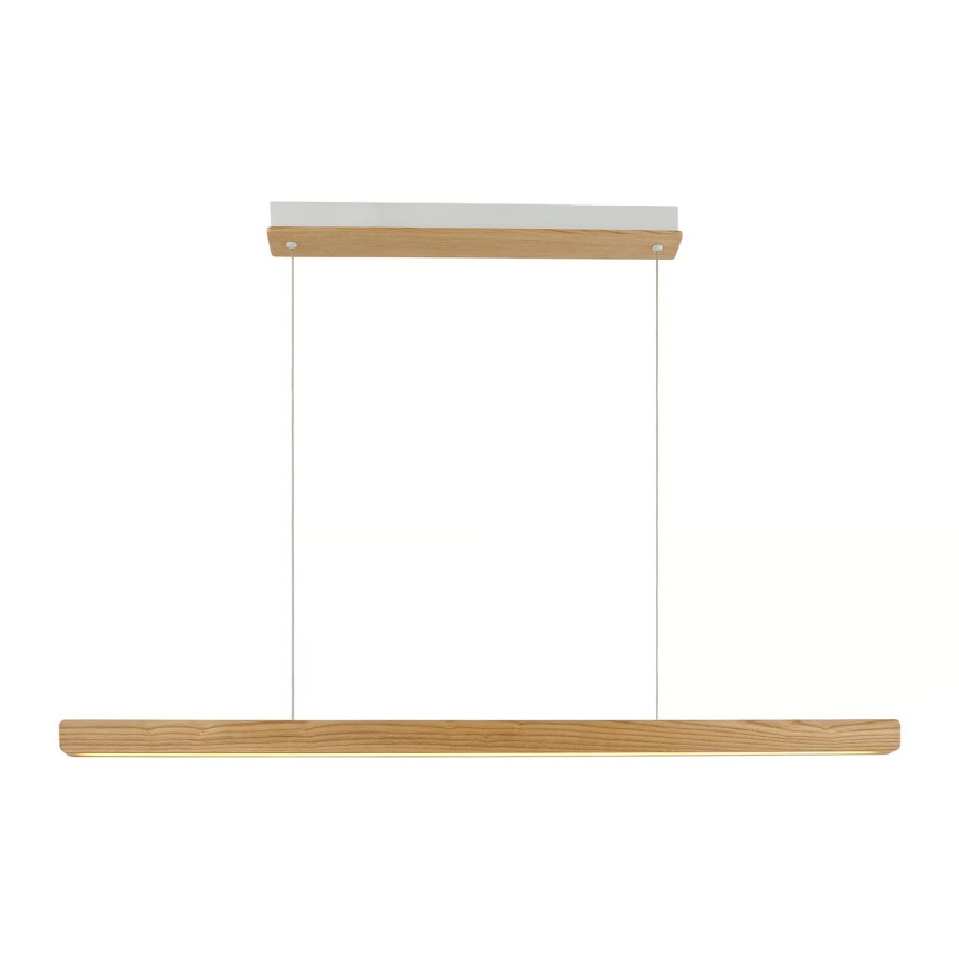 Nordlux - Dimbare LED-hanglamp aan kabel ILGAS LED/47W/230V 3000K beige/wit/essenhout 115 cm