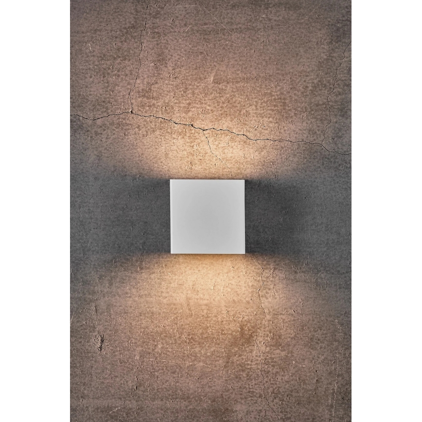 Nordlux - Dimbare LED buitenwandlamp TURN LED/13,8W/230V IP54 wit