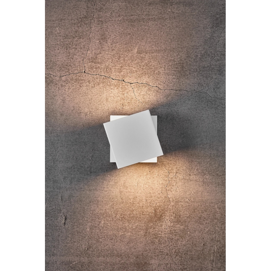 Nordlux - Dimbare LED buitenwandlamp TURN LED/13,8W/230V IP54 wit