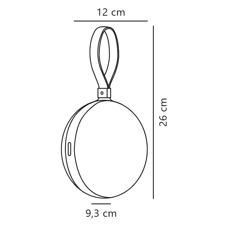 Nordlux - LED draagbare oplaadbare lamp LED/1W/3,7V IP54 1500 mAh geel