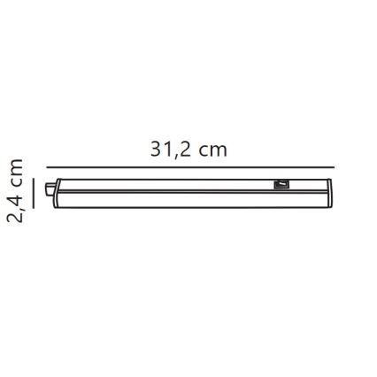 Nordlux - LED Onder keukenkast verlichting LATONA LED/4W/230V 3000/4000K  31,2 cm