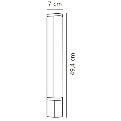 Nordlux - LED onderbouwlamp met stopcontact MALAIKA LED/6W/230V IP44 zwart