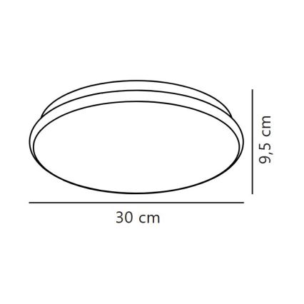 Nordlux - LED plafondlamp voor de badkamer MONTONE LED/10W/230V IP44 Ø 30 cm