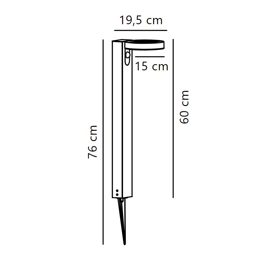 Nordlux - LED Solar lamp met sensor RICA LED/5W/3,7V 2200 mAh IP44
