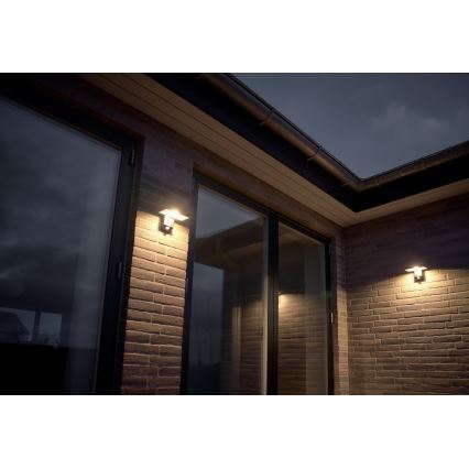 Nordlux - LED Solar wandlamp met sensor RICA LED/5W/3,7V IP44 2200 mAh hoekig