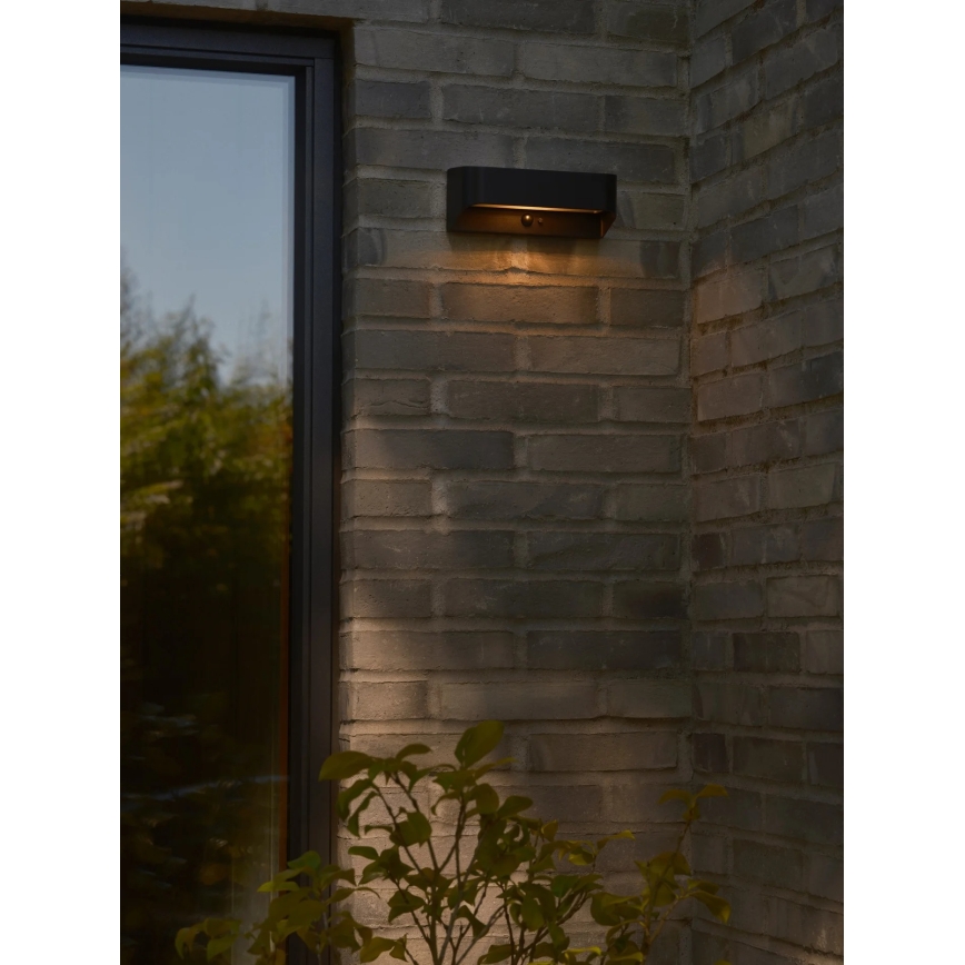 Nordlux - MARCELLIO LED-zonnelamp met sensor LED/5W/5V IP54 2200 mAh zwart