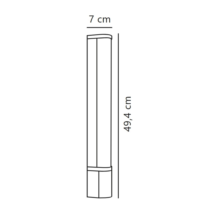 Nordlux - LED Spiegelverlichting badkamer MALAIKA LED/6W/230V 3000K IP44 zwart