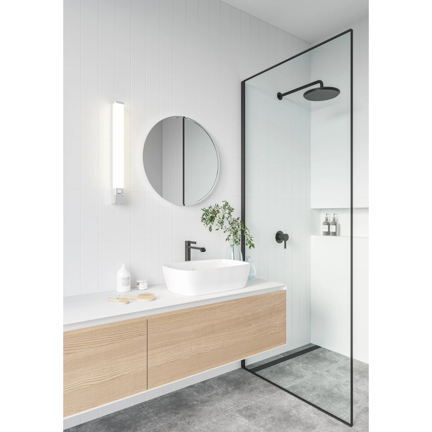 Nordlux - LED verlichting voor badkamerspiegel met stopcontact SJAVER LED/15W/230V IP44 60 cm wit