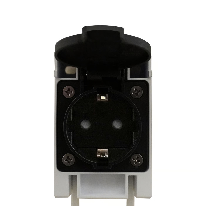 Nordlux - LED-spiegelverlichting met geïntegreerd stopcontact MALAIKA LED/15W/230V IP44 68,4cm zwart