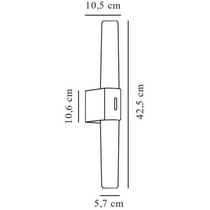 Nordlux - LED-spiegelverlichting voor de badkamer HELVA LED/9W/230V IP44