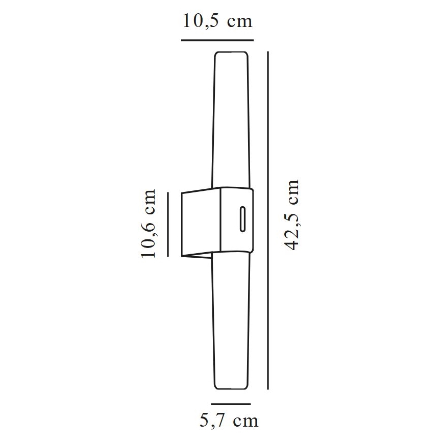 Nordlux - LED-spiegelverlichting voor de badkamer HELVA LED/9W/230V IP44