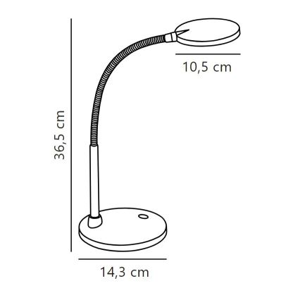 Nordlux - LED Tafellamp DOVE LED/4,5W/230V