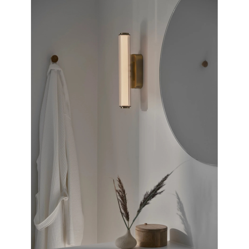 Nordlux - Dimbare LED-wandlamp voor de badkamer VIRELLE LED/8W/230V 3000/4000K IP44 messing
