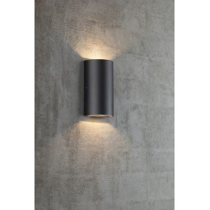 Nordlux - LED Wandlamp voor buiten ROLD LED/10,5W/230V 3000K IP54 zwart