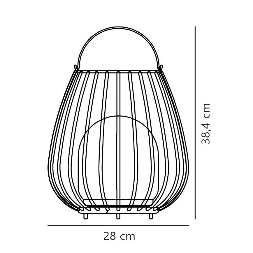 Nordlux - Luminaire extérieur portable à intensité variable JIM TO-GO LED/3W/3,7V IP54 5000 mAh noir