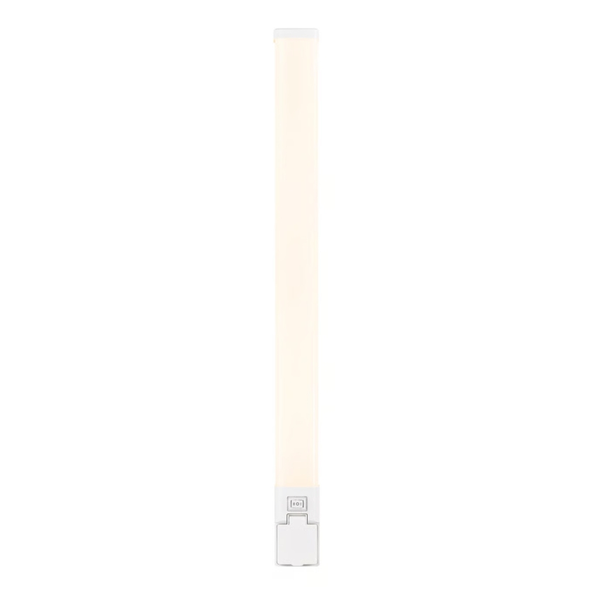 Nordlux - Éclairage LED dimmable pour miroir de salle de bains avec prise intégrée SJAVER LED/15W/230V IP44 60 cm blanc
