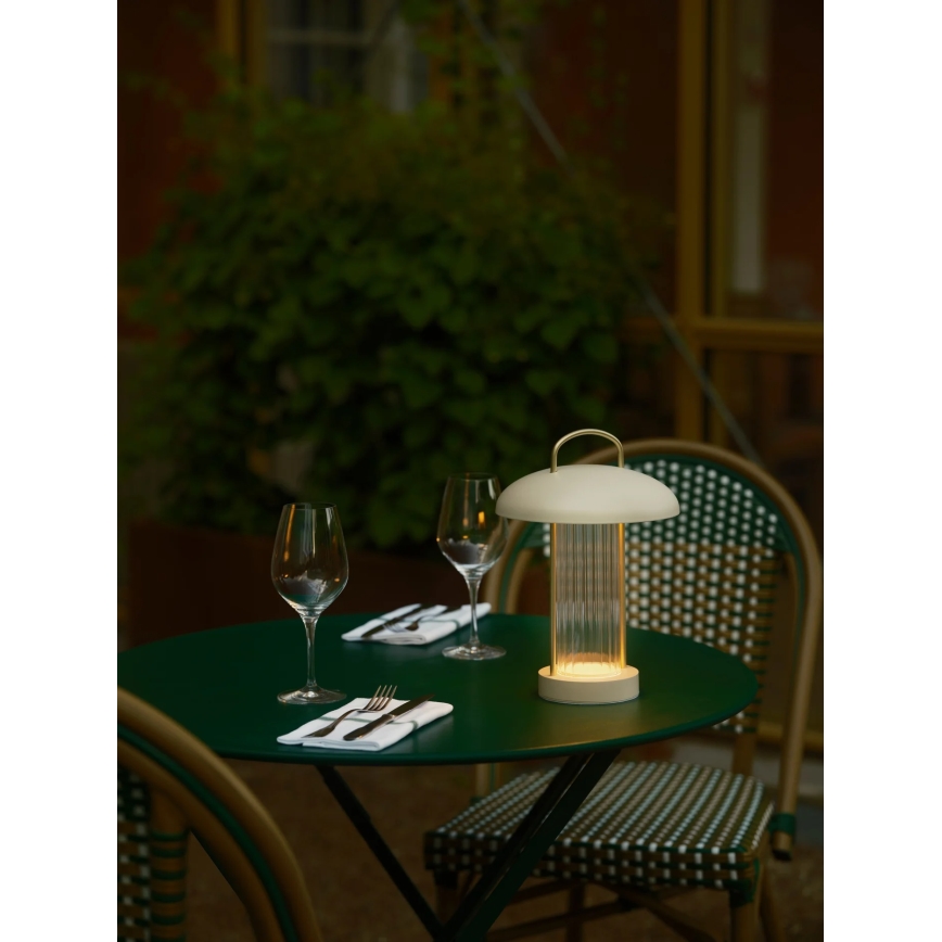 Nordlux - Dimbare oplaadbare aanraak-tafellamp MIRANO LED/3W/3,7V beige