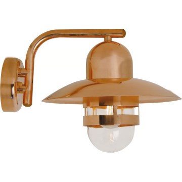 Nordlux - NIBE buitenwandlamp 1xE27/60W/230V IP54, koperen afwerking
