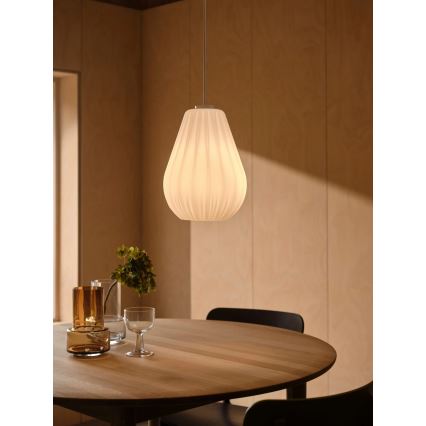 Nordlux - Pendellamp met kabel SALLINO 1xE27/15W/230V Ø 24 cm wit