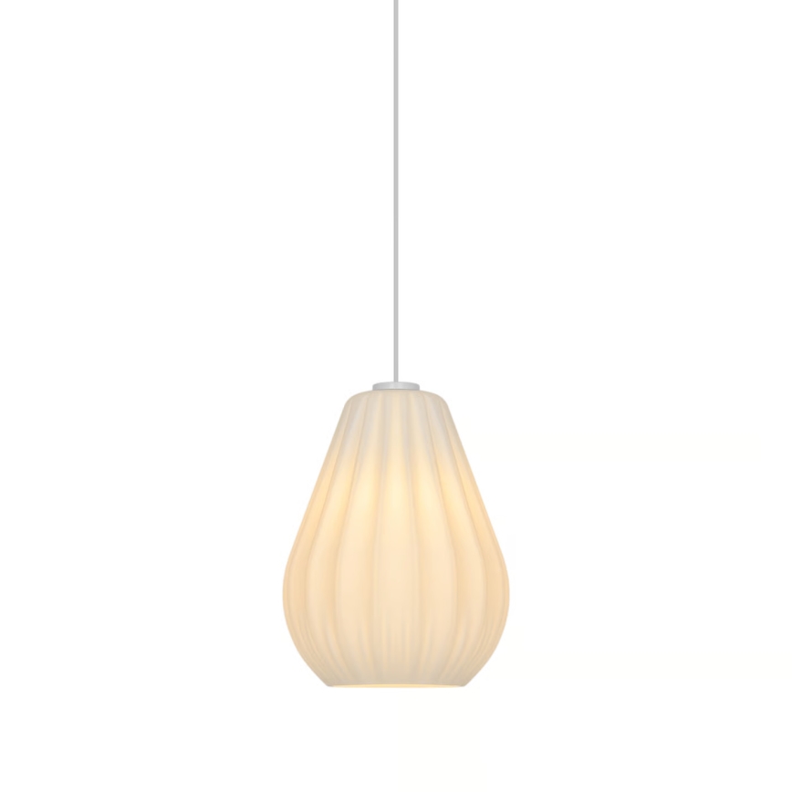 Nordlux - Pendellamp met kabel SALLINO 1xE27/15W/230V Ø 24 cm wit